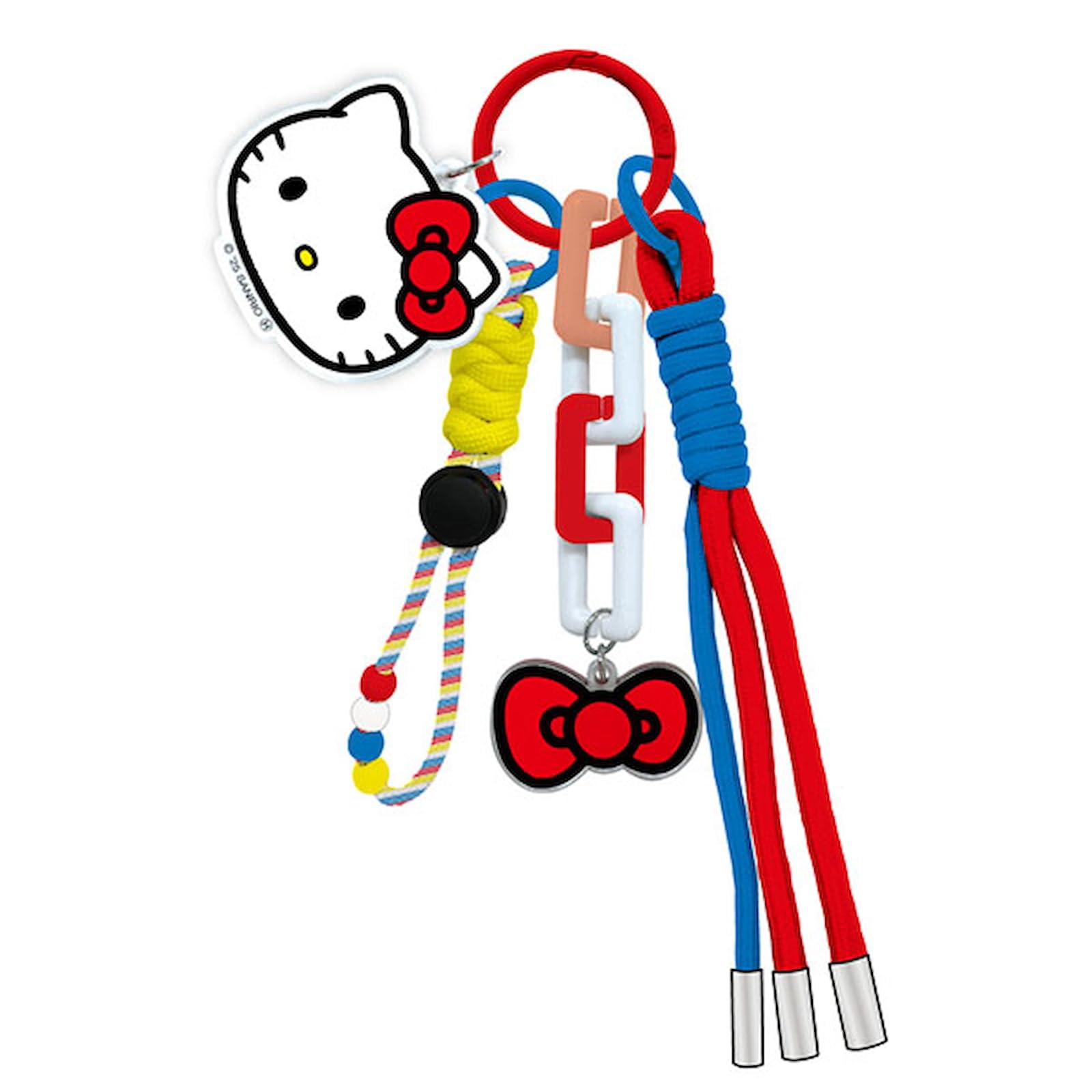 【激レア】サンリオ ハローキティ ロックKT チェックリボンピンク ストラップ 激レア】サンリオ ハローキティ ロックKT チェックリボンピンク